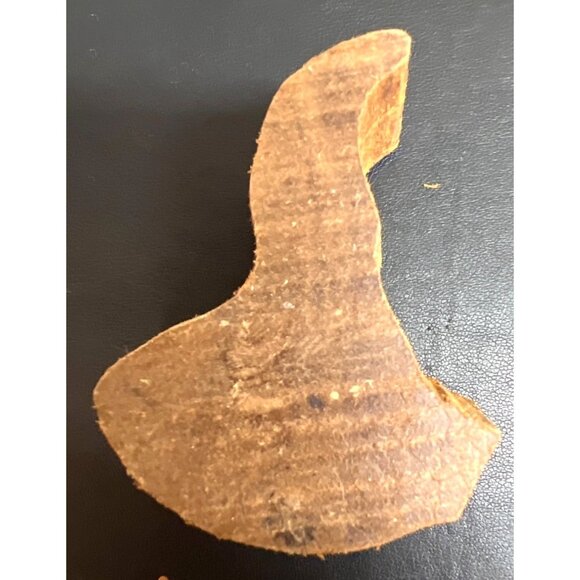 HAND CARVED Wood Stamp Peacock Design - Picture 2 of 2